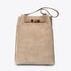 PHOEBE suede shoulder bag - Taupe