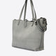 ODETTE suede tote bag - Grey