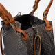 ARIA suede tote bag - Dark Brown