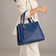 MAREN leather top handle bag - Blue
