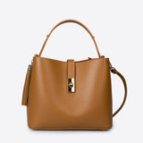 KIRA Leder-Henkeltasche - Cognac