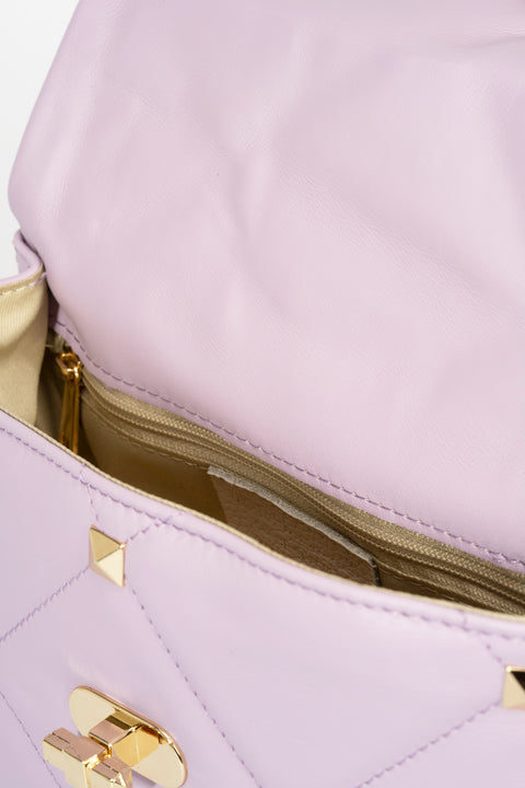 KYLIE leather top handle bag - Rosa