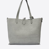 ODETTE Sac cabas en cuir - Gris