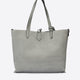 ODETTE suede tote bag - Grey