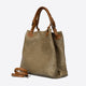 ARIA suede tote bag - Fango