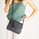 ASTER leather crossbody bag - Blu