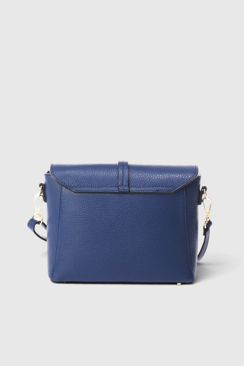 FREYA leather crossbody bag - Blue