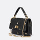 KYLIE leather top handle bag - Black