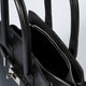 JUNE leather top handle bag - Black