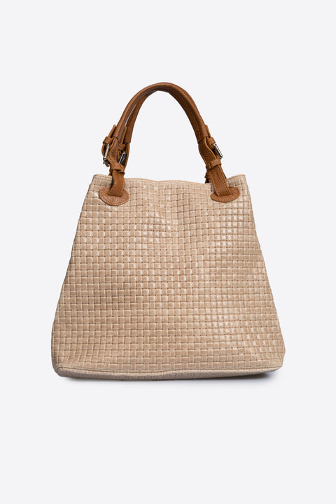 ARIA suede tote bag - Taupe