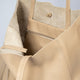 CLOTILDE leather tote bag - Crema
