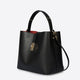 KIRA leather top handle bag - Black