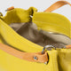 AZALEA leather top handle bag - Pistacchio+Cuoio