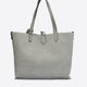 ODETTE suede tote bag - Grey