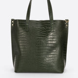 BRENDA Sac porté épaule en cuir - Vert