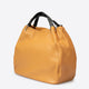 AZALEA leather top handle bag - Cuoio+Black