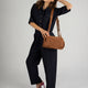 NOOR leather bowling bag - Cognac
