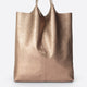 ARINA leather tote bag - Gun Metal