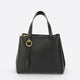 MAREN leather top handle bag - Black