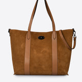 SOLENE Sac cabas en cuir - Cognac