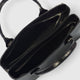 CASSANDRA leather top handle bag - Black