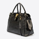 INGRID leather top handle bag - Black
