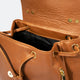 CORA leather backpack - Cognac