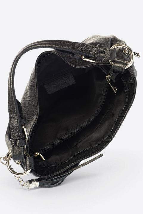UMA leather top handle bag - Black